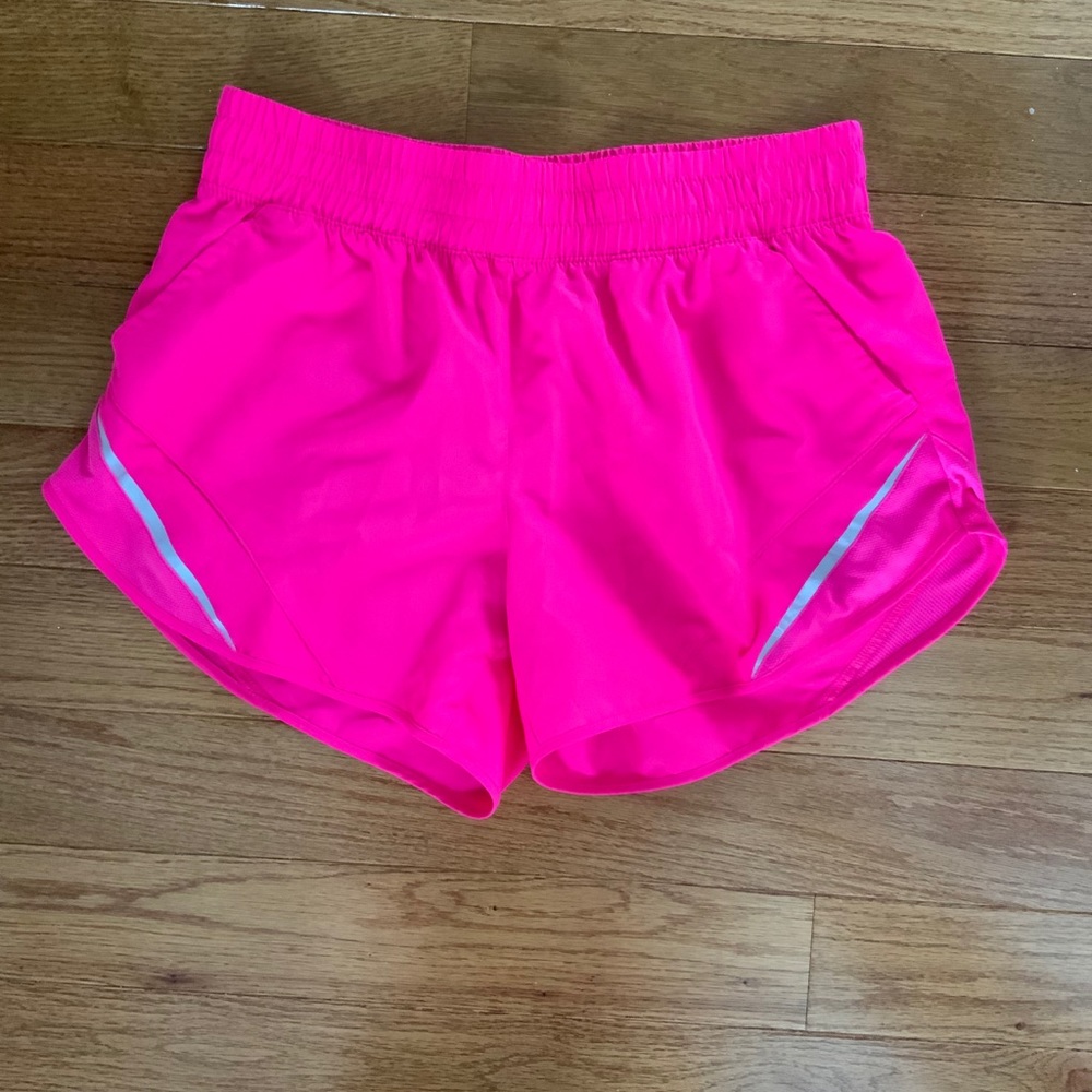 Hot pink workout shorts - size M (8-10)